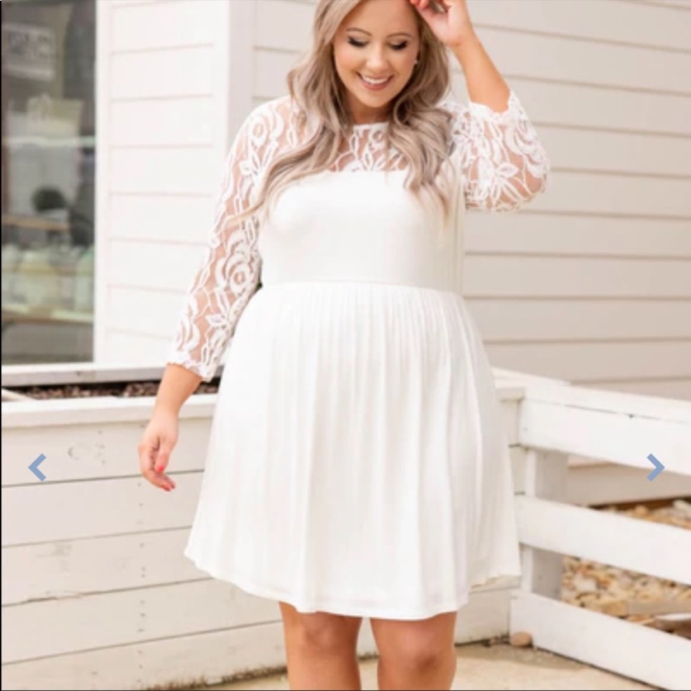 Chic Soul Weekend memories lace top dress 2XL